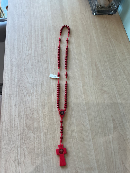 Wood Rosary -St. Benedict