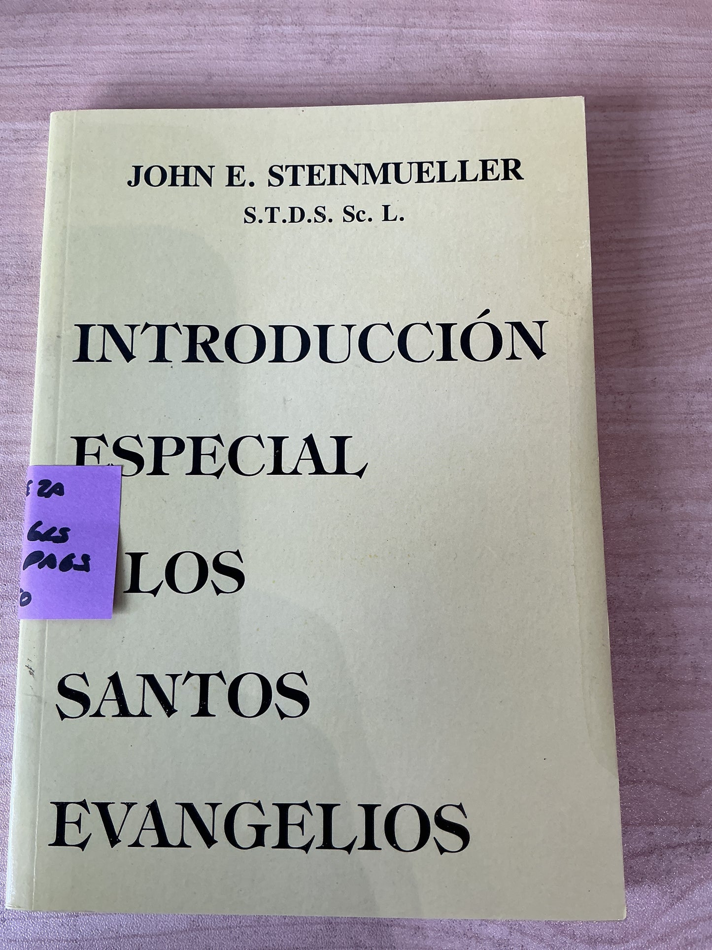 Introducción Especial a los Santos Evangelios