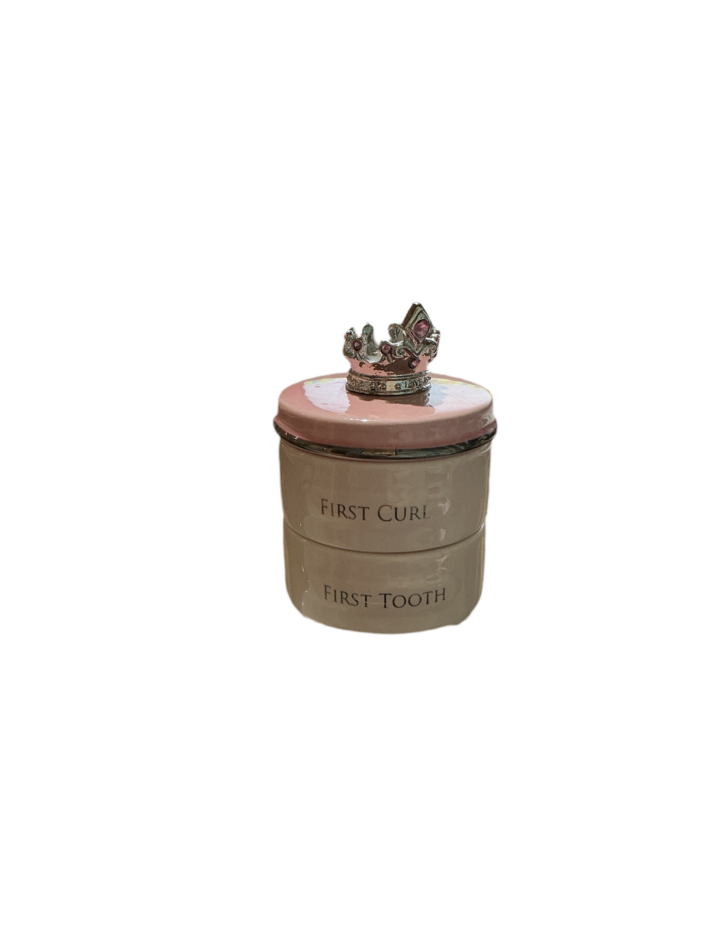 Pink First Tooth and Curl Keepsake
