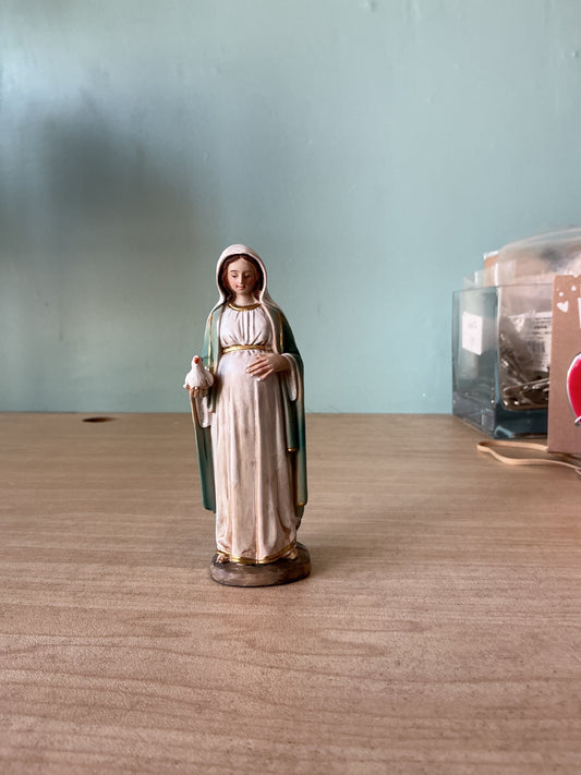 Mary Mother Jesus Statue 4"H