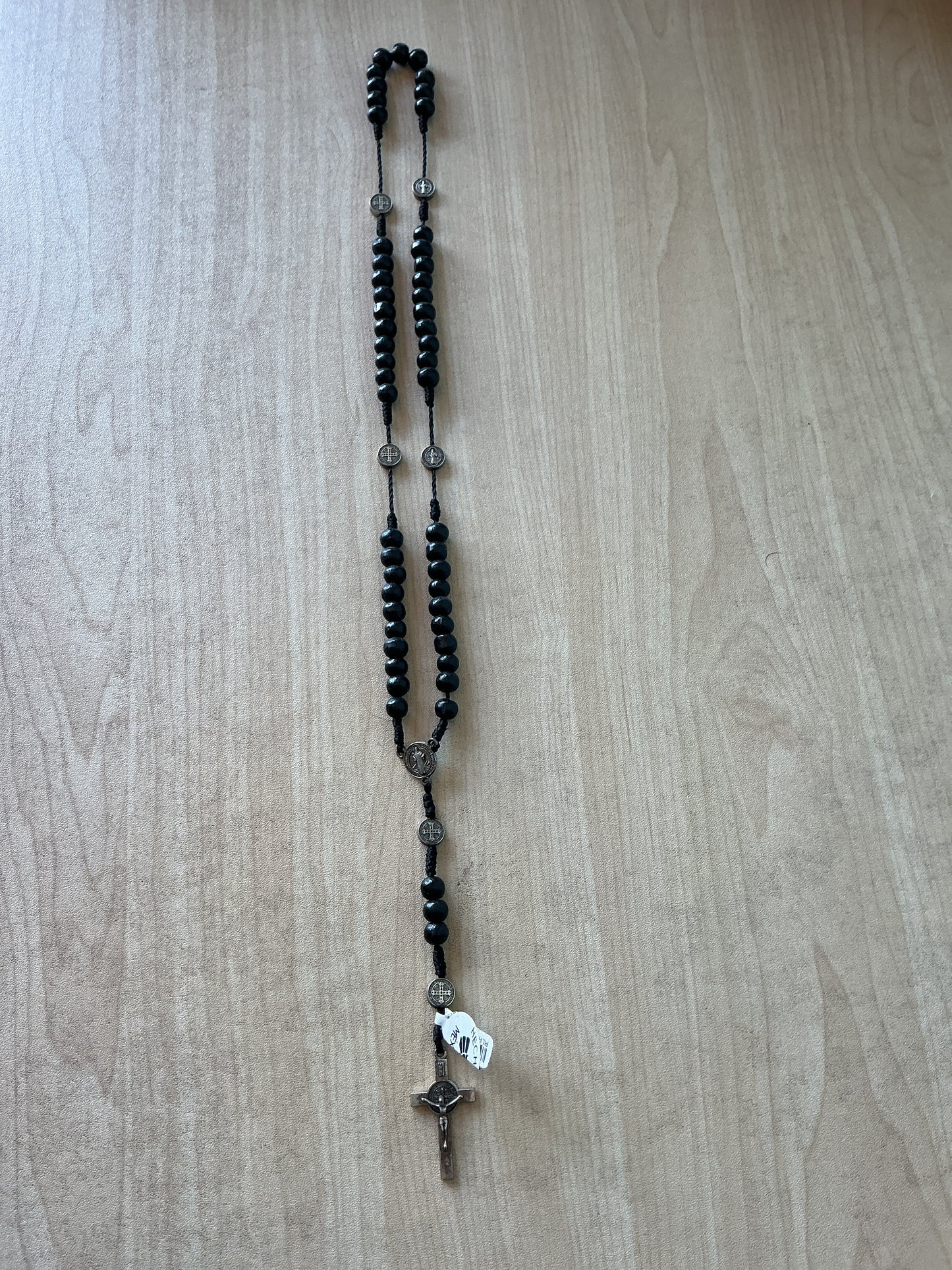 Wood Rosary - St. Benedict
