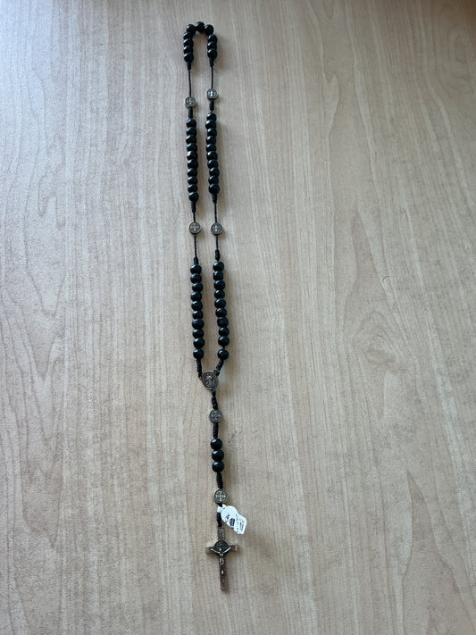 Wood Rosary - St. Benedict