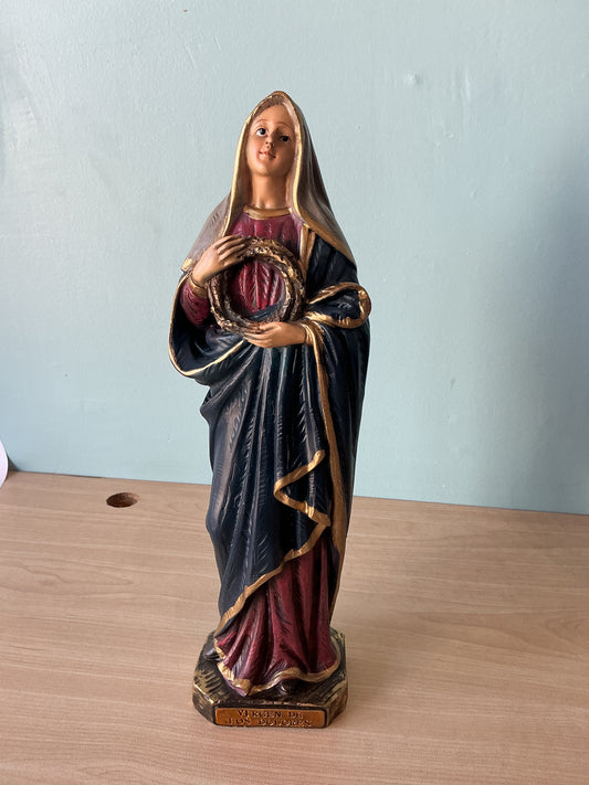 Virgen Dolorosa with Base 11"H