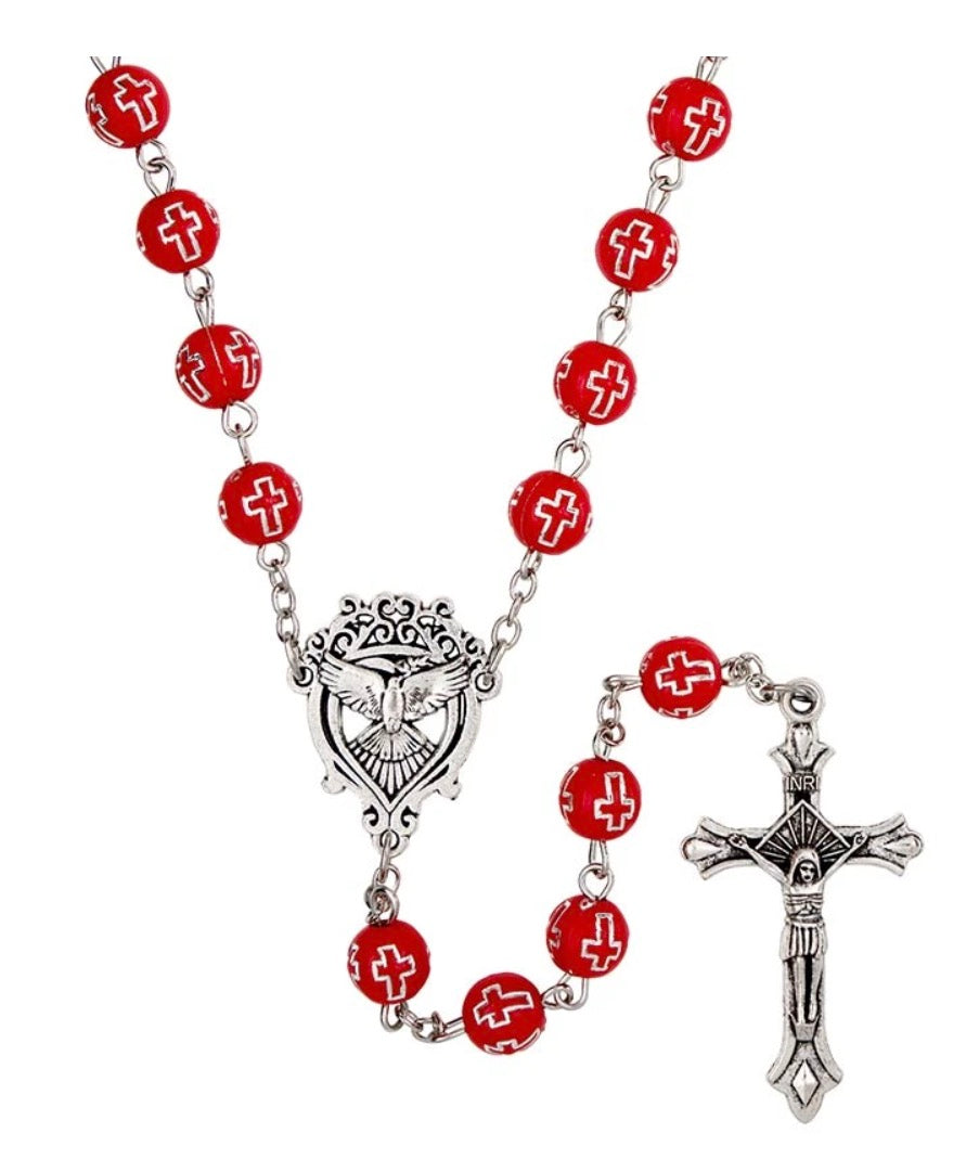 Confirmation Holy Spirit Cross Rosary