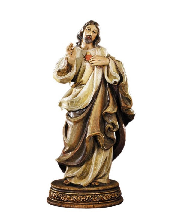 6" Sacred Heart Resin Statue