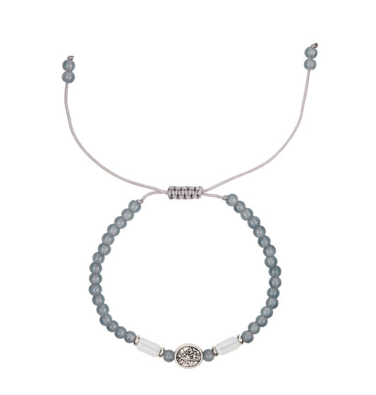St. Michael Crystal Bar Beaded Bracelet