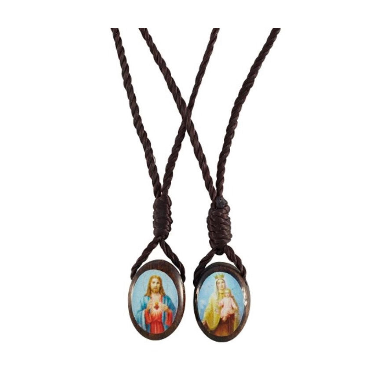 Oval Wood Scapular