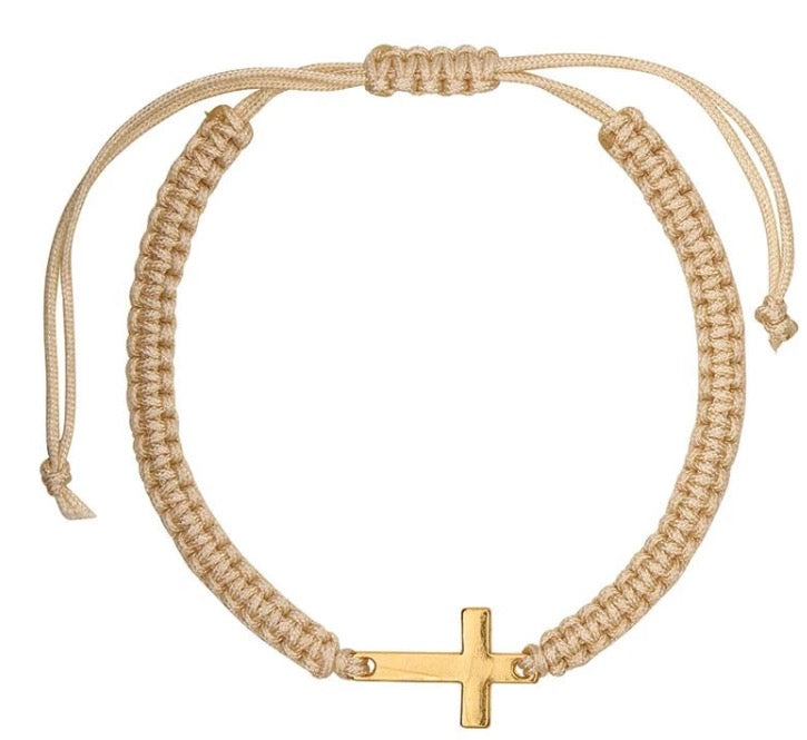 Woven Tie Bracelets Filled Display