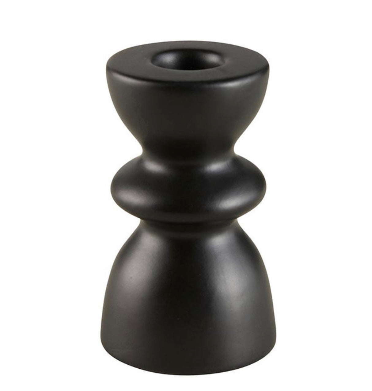 Black Tiered Taper Candleholder