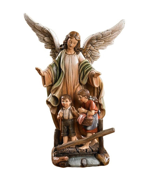 9" Toscana Guardian Angel Statue