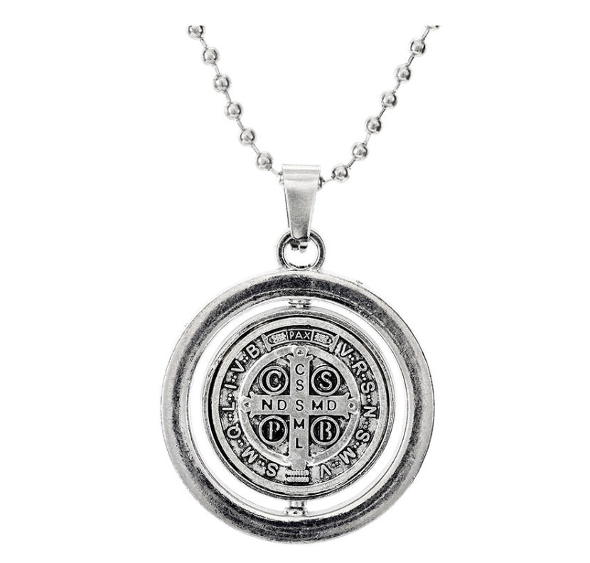St. Benedict Spinner Pendant