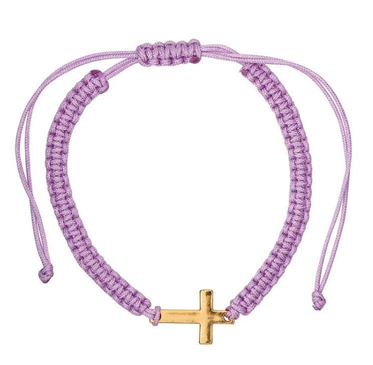 Woven Tie Bracelets Filled Display