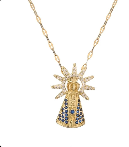 Collar Con Colgante De Corona De Nuestra Señora