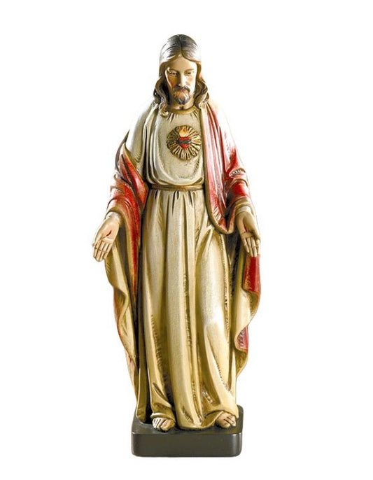 8" Sacred Heart Resin Statue