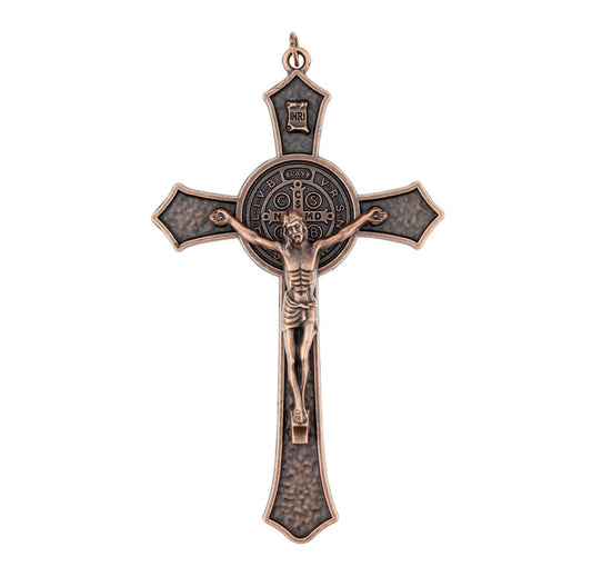 St. Benedict Antique Copper Crucifix