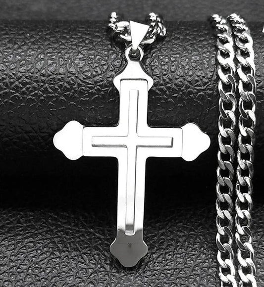 Collar Con Colgante De Cruz