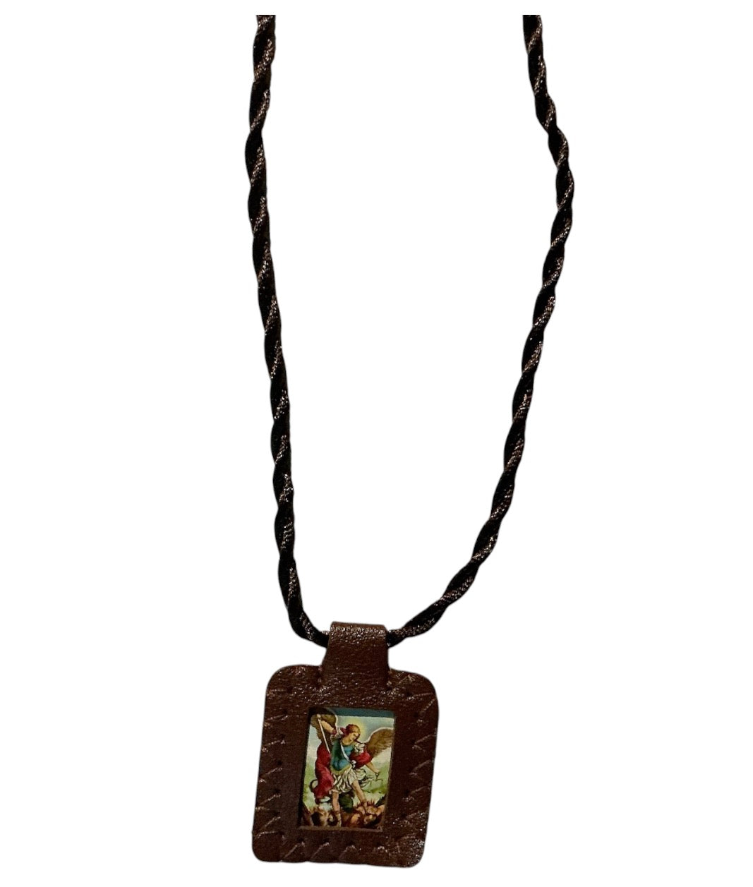 ESCAPULARIO GRANDE DE CUERO
