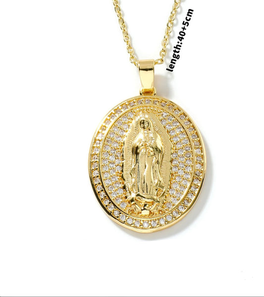 Collar Colgante Virgen María Nuestra Señora De Guadalupe