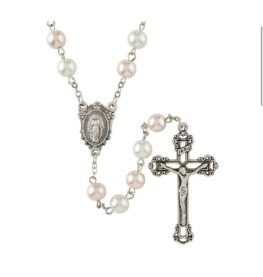 Miraculous Multicolor Pearl Rosary