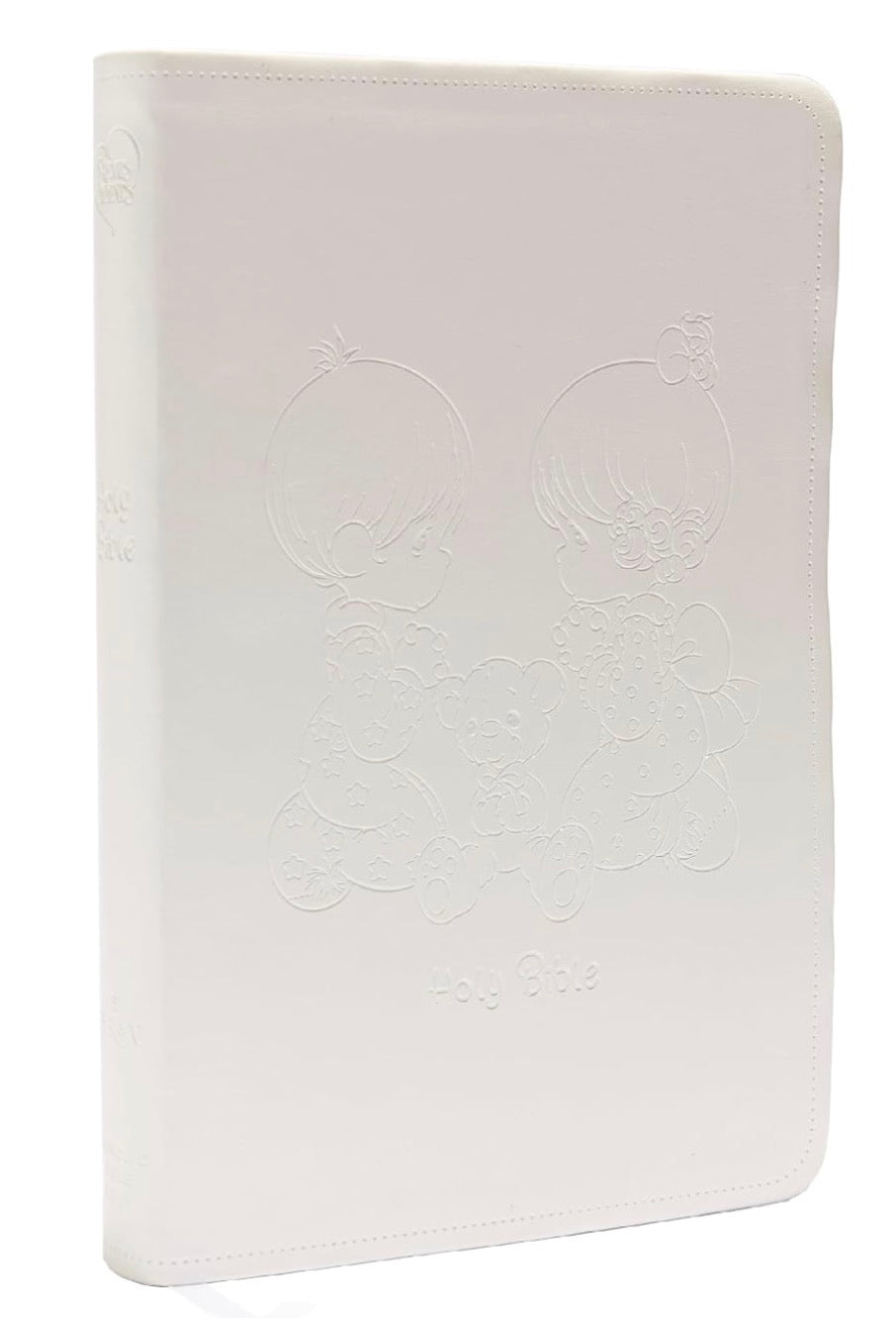 NRSVCE, Precious Moments Bible, White, Leathersoft, Comfort Print: Holy Bible