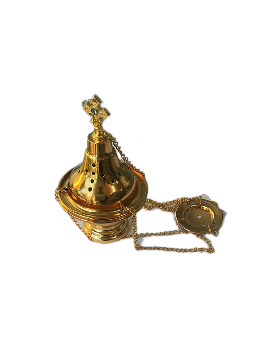 Golden Hanging Incense Burner