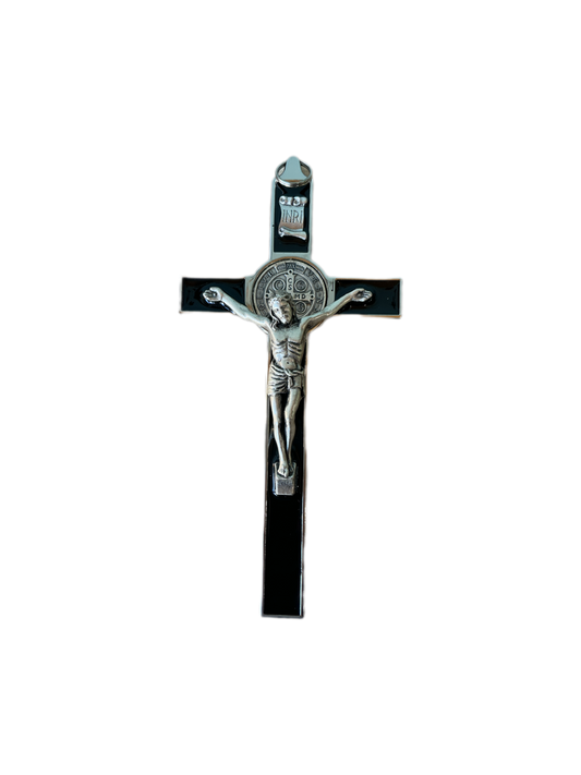 Crucifix St. Benedict Metal Wall