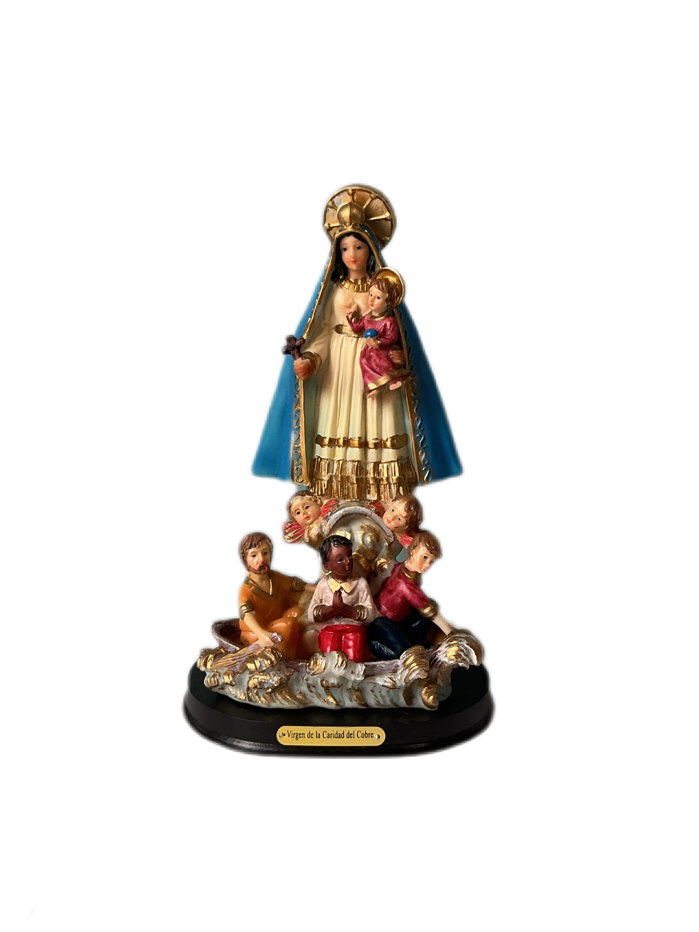 Virgen de la Caridad de Cobre 8”H