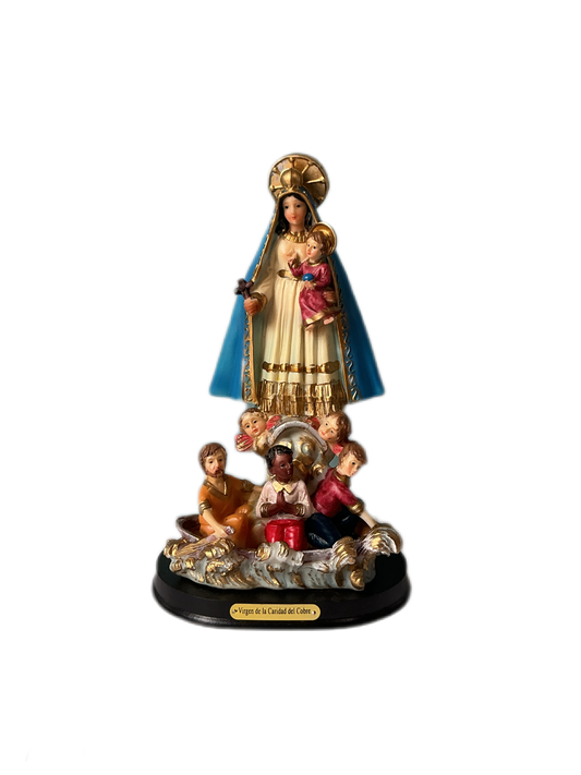 Virgen de la Caridad de Cobre 8”H