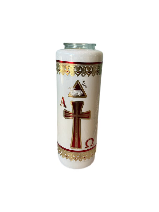 Candle 6-day  Red / Gold
