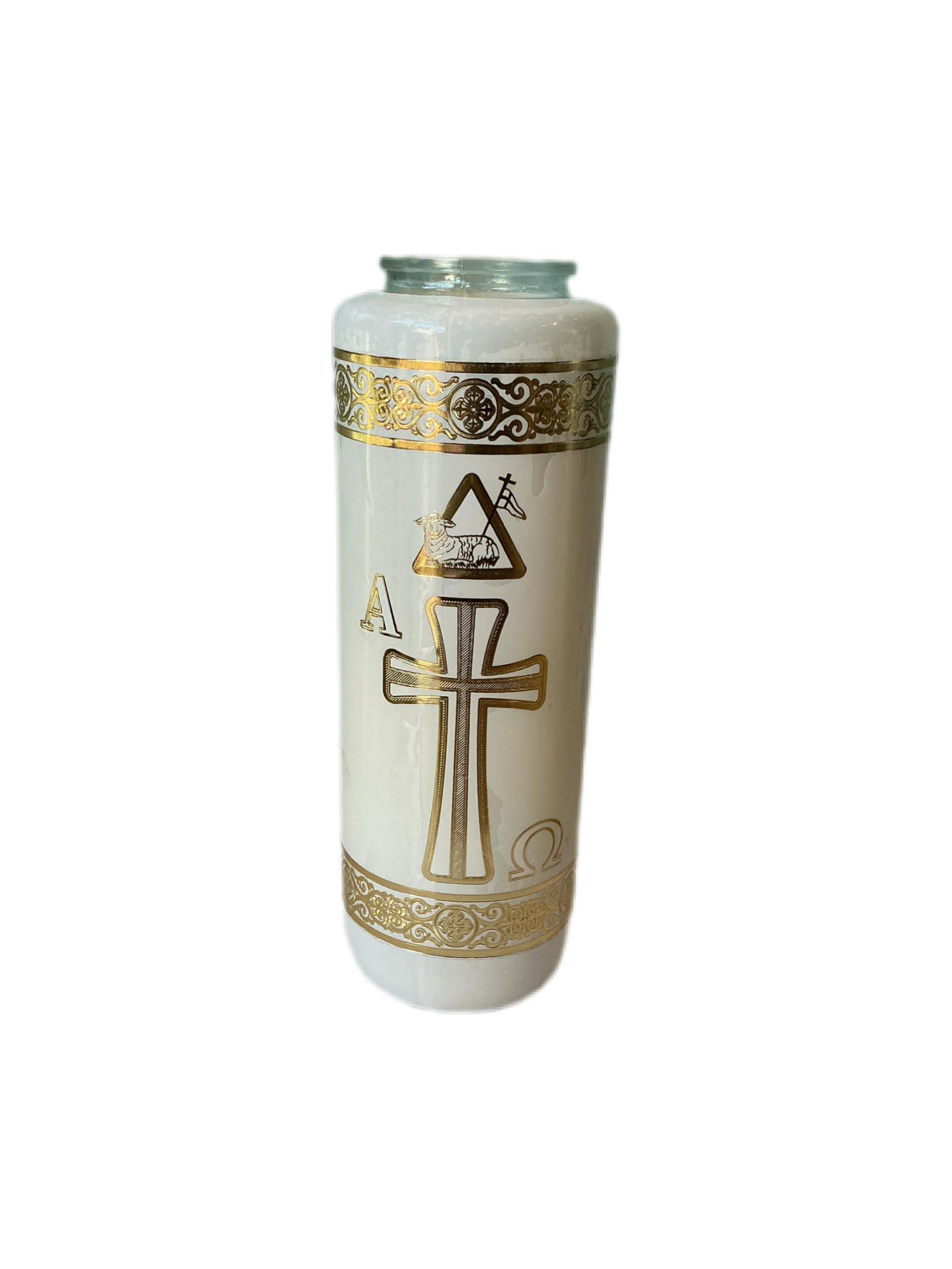 Candle 6-day White  / Gold