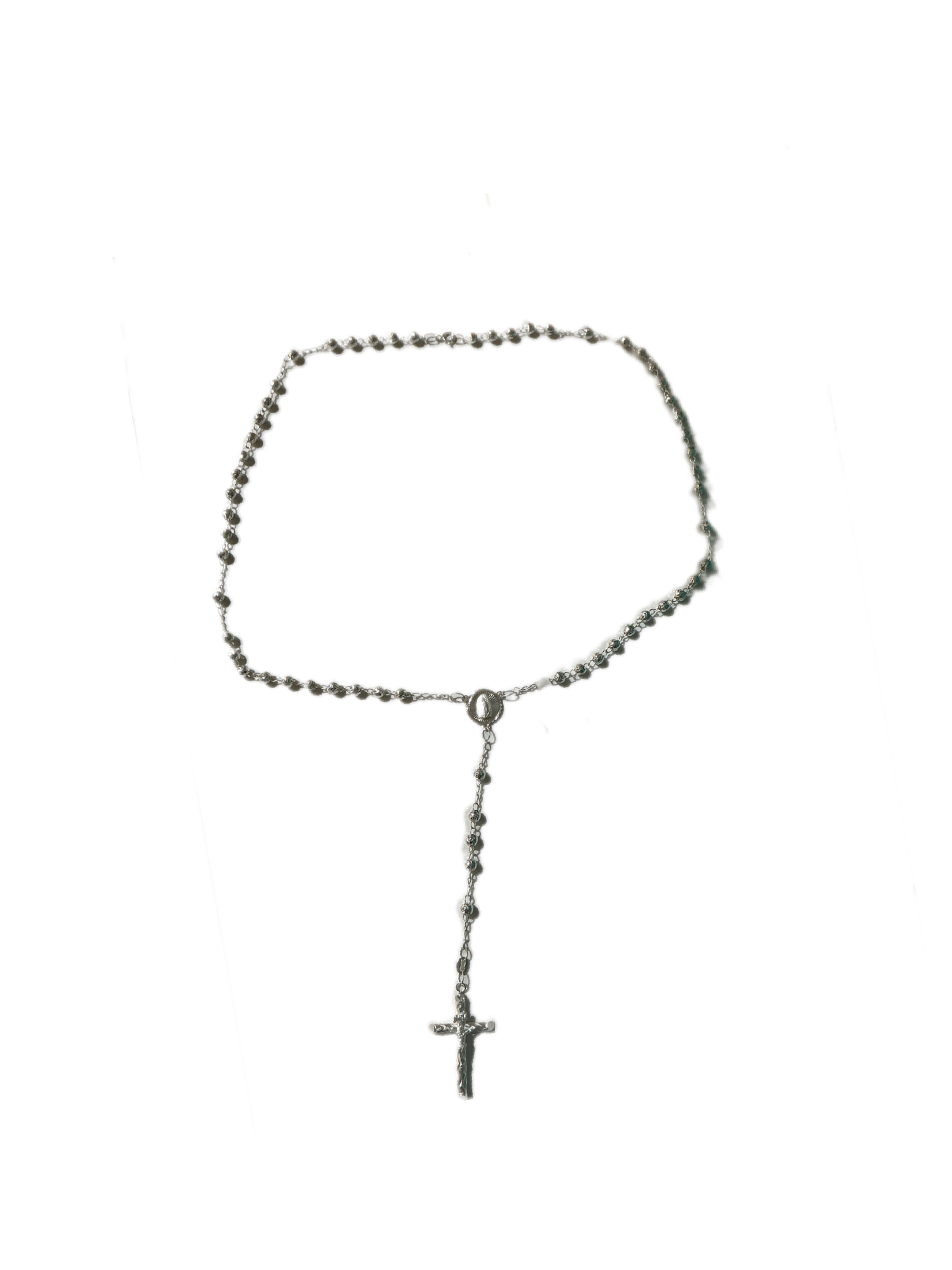 Silver Rosary 20"H 3MM