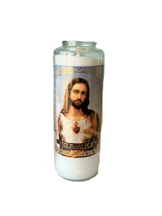 Candle 6-day Sacred Heart