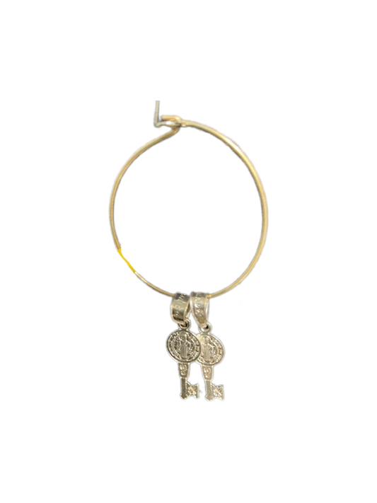ST. BENEDICT KEY MEDAL 1.75”