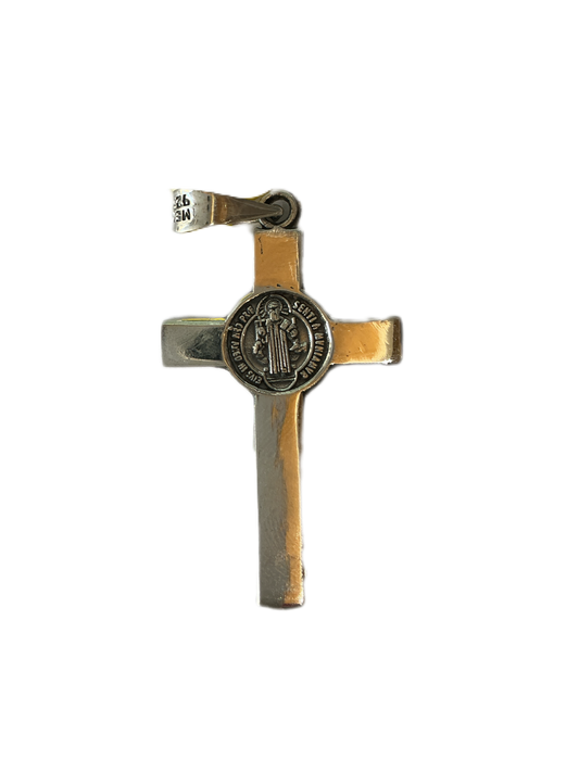 Silver St BenedictMedal 1.8"H