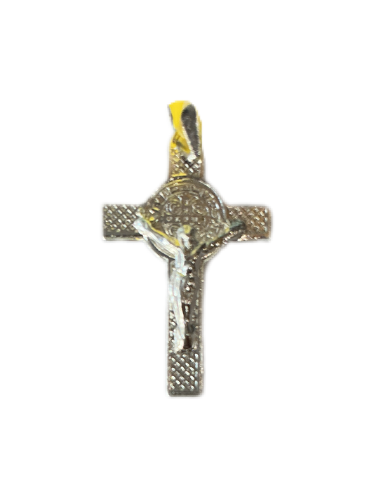 Silver St Benedict Crucifix Medal