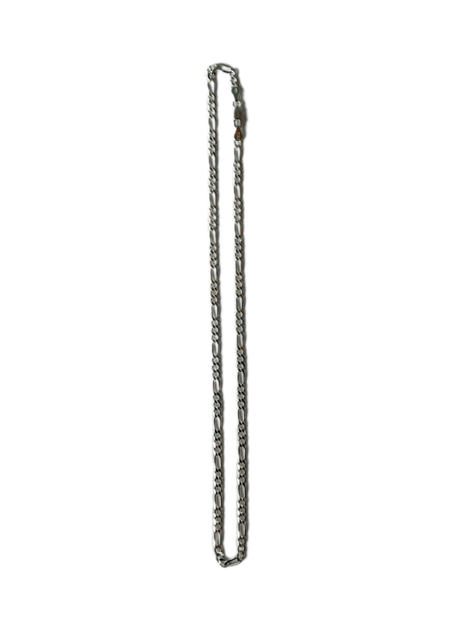 Silver Figaro Chain 18"H