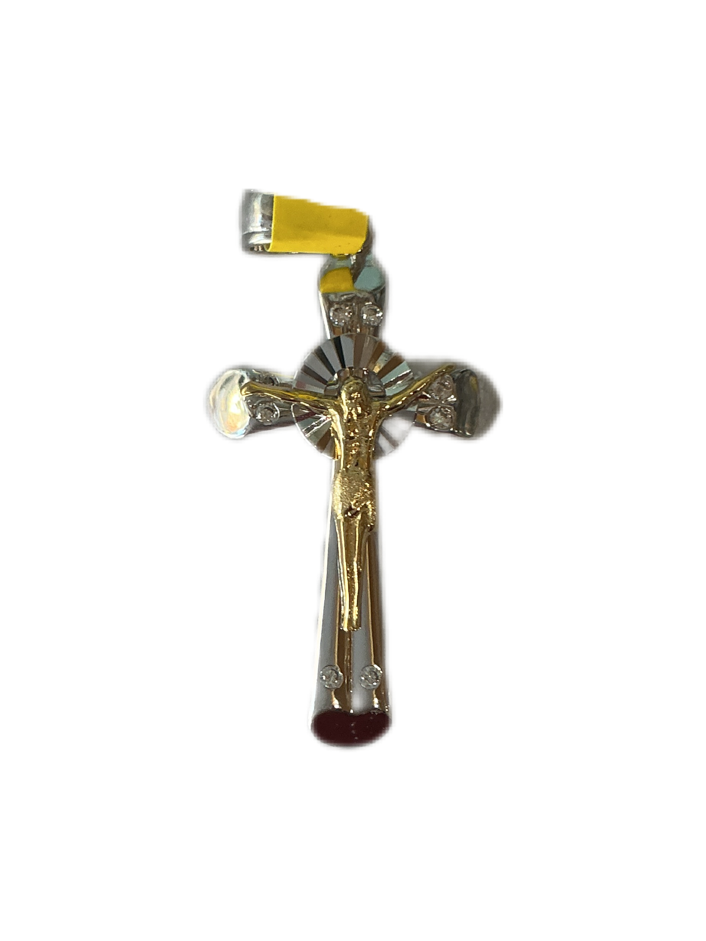 Silver Crucifix crystals 1.4"H
