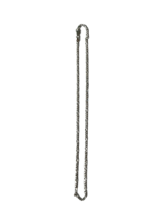 Silver Figaro Chain 18"H