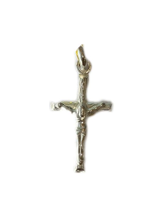 Silver Crucifix 1"H