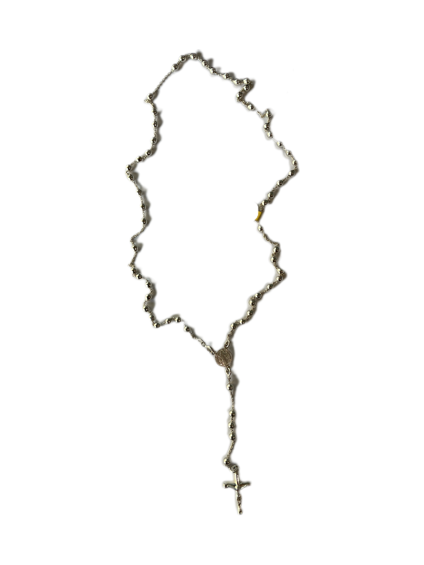 Silver  Rosary  4MM x 24"H