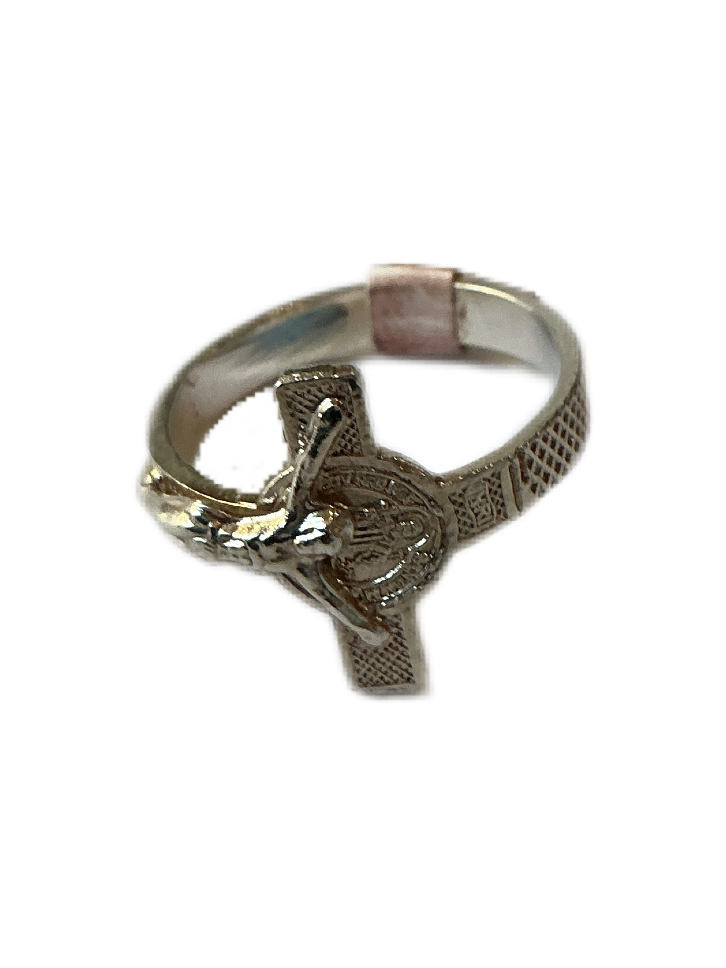 Silver Ring with Crucifix Size#6
