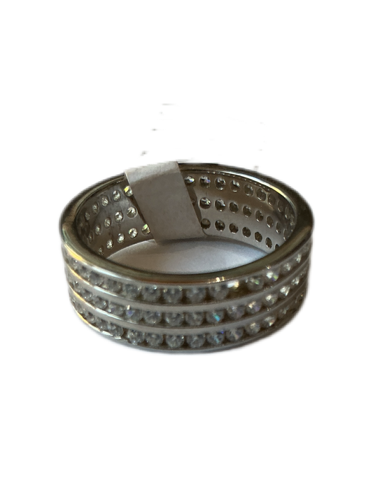 Silver Ring with Zirconias #8