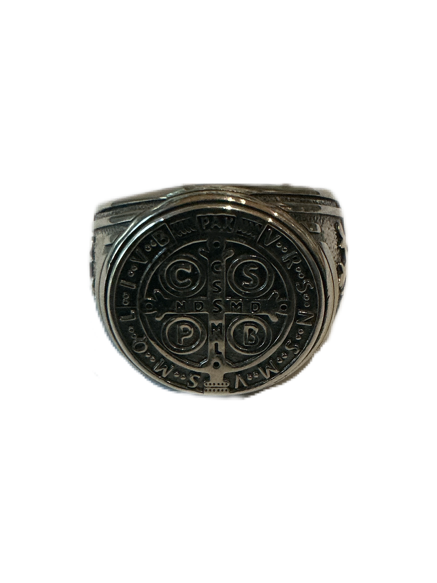 Silver Ring St. Benedict #12