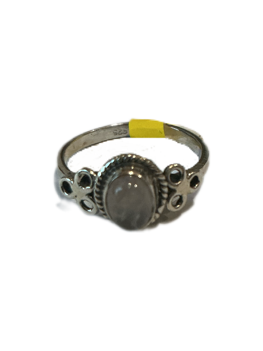 Silver Ring with stone Size#6