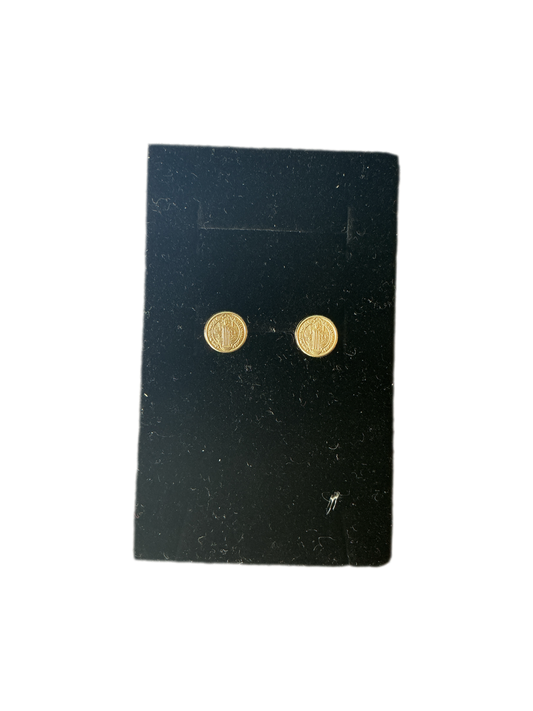 Gold earrings of Saint Benedict