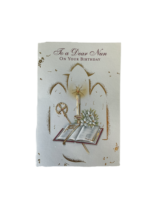 To a Dear Nun on Your Birthday Card