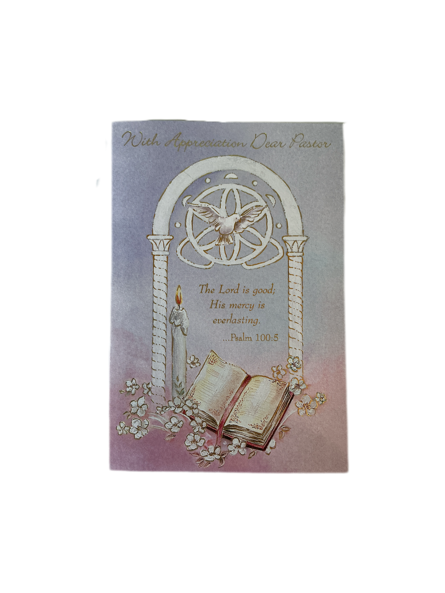 With Appreciation Dear Pastor Card