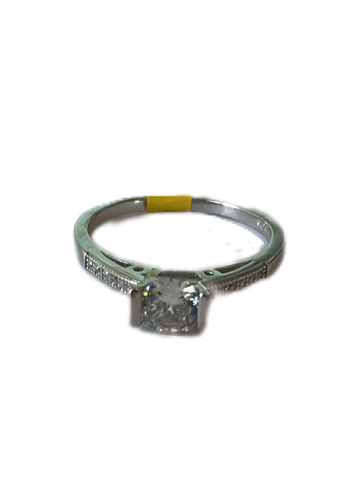 Silver Promise or Engament Ring Size #8