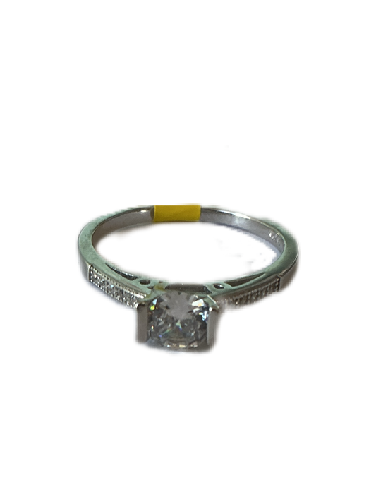Silver Promise or Engament Ring Size #8