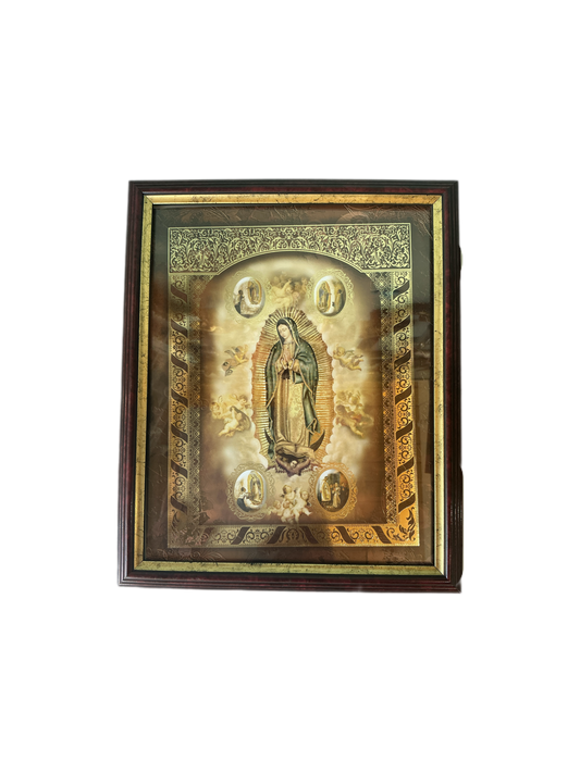 Picture 8x10"H  - Virgen de Guadalupe Gold